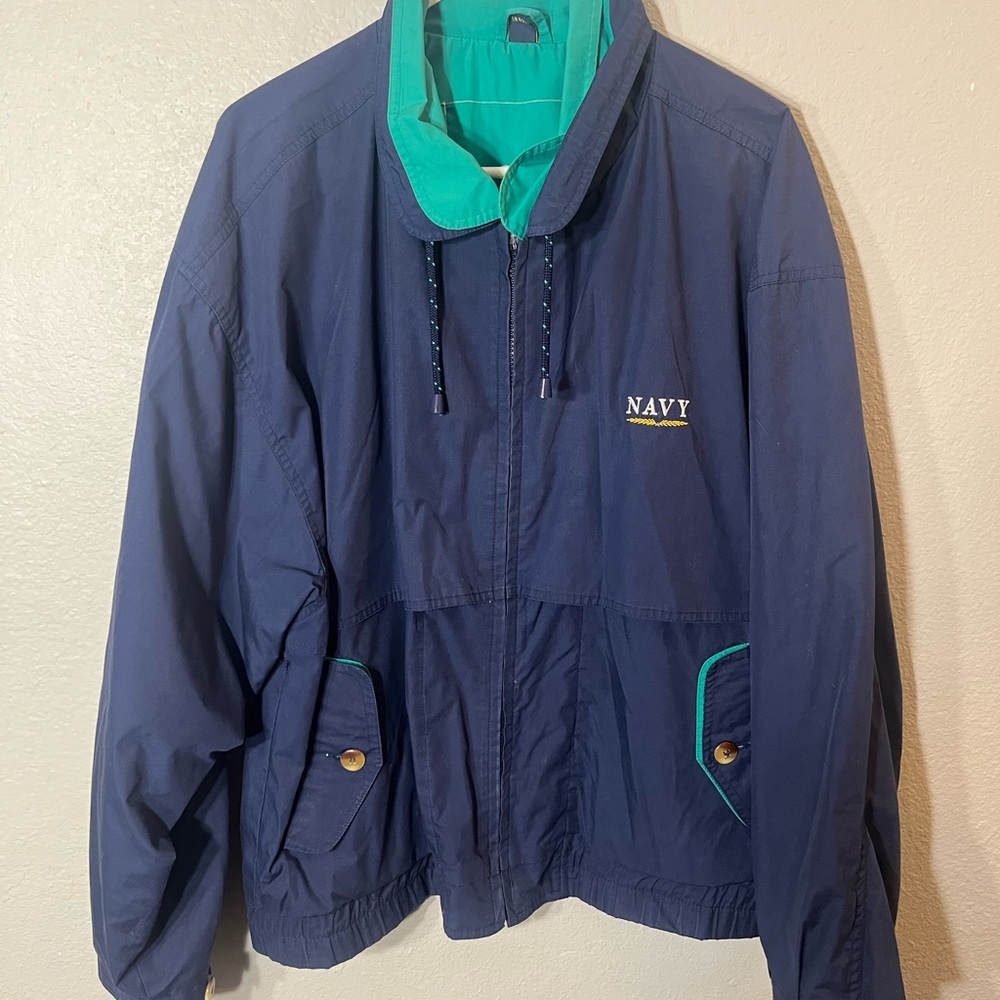 Gear For Sports Navy Blue and Teal Performance Jacket